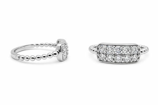 White gold diamond earrings